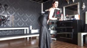 Horny jerk guide from your leather mistress