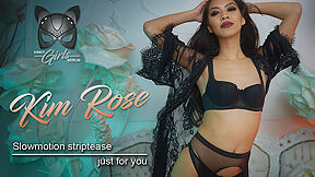 Kim Rose - Slowmotion Striptease Just For You - Lingerie Striptease