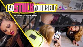 GIRLSWAY - Naturally Stacked Angel Youngs Makes Her Stuck Teacher Squirt With A Dildo