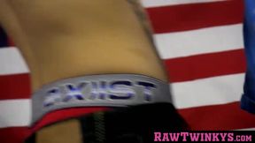 RawTwinkys.com - Horny twink with tattoos loves taking it up his tight rear with joy