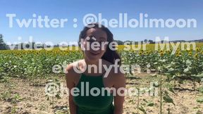 Fran�aise �tudiante libertine suce et se prend du sperm sur ses gros seins outdoor amateur