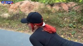 Caught Up with a Mysterious Redhead During My Morning Run!