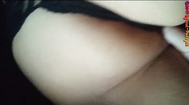 She gets her pussy slip tease then a cum mess in close up
