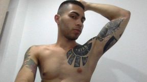 A sexy guy masturbates for the camera
