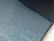 Filling up a cup with pee and then finishing on the floor cuz it felt too good to stop