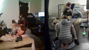 Heather Kane wears Silver Jacket while Finishing Off College Cum