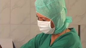 Mature Nurse Drains Her Patient Dry During Exam