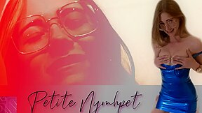 Petite Latex Pocket Rocket - Amateur Blonde On The Bed Solo - Petite Nymphet