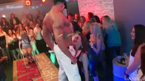 Horny Ladies Get Turned On by Striptease & Wild Dancers at Club Nightlife Extravaganza