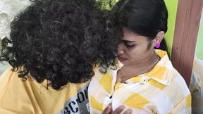 Sharun Raj devours Vaishnavy's chest, Mallu coupling goes wild, tits burst forth with steamy love-making.