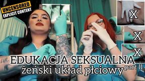 Sex Ed Lesson from Dominant Doctors: Part 2 - How to Pleasure a Woman and Have Sex - Real Pussy Demonstration | Mistress Karino and Madame Madomme [MP4 2K]