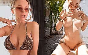 My Horny Stepmom Sunbathed Naked and Showed Me What It Means to Fuck