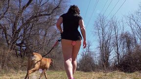 minidress exhibitionist - anal plug tail