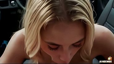 Stepbro and stepsister get naughty in the car