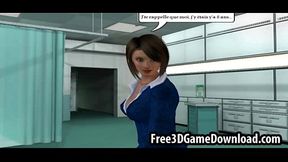 Blonde Teen Babe in Tight Outfit Gets Animated for Sexy 3D Action