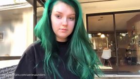 Green Haired Goddess Aerie Uses You as a Human Ashtray