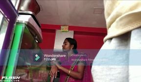 Desi indian wife cant stop watching bluge flash at shop.mp4