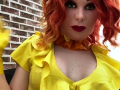 Amateur blondie solo anal masturbation