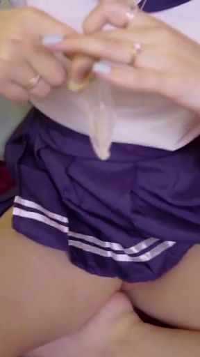 I fucked my roommate while she was filming an anal tail video