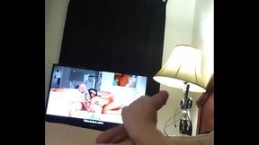 Big dick white male masturbating solo