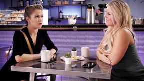 ”Sly lesbian detective seduces & fucks clients pawg STEPMOM housewife”