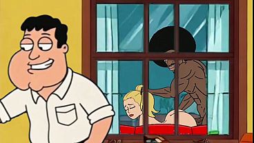 Black Plumber Fucks Married Housewife Behind Her Cuckold Husband'_s Back. Cartoon Wife Blowjob, Lick Asshole, suck balls