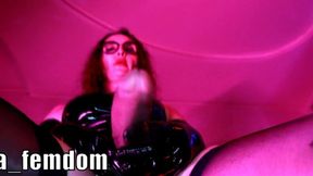 Femdom Dominatrix Eva Latex PVC Vinyl Big Ass Milf Fetish High Heels BDSM Mistress Strapon Toys