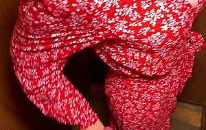 Emilia shot, public and risky fuck in the elevator. pov