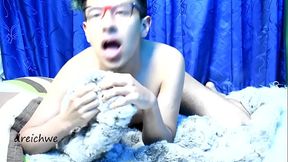 Delicious wool hairs from my cock with cum part 2