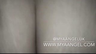 British slut gives blowjob and fucks step brother letting him cum over her ass