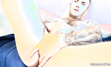 ChristianWilde: Christian Wilde Stretches His Wet Peach Just For You