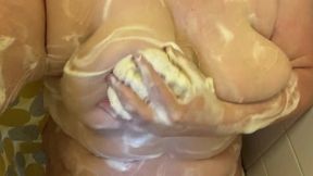 Bbwbootyful  - Shower soapy boobs play