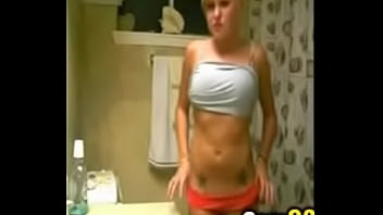 Tattooed Blonde Teen Films Herself Teasing in Bathroom - camg8