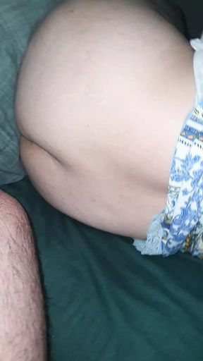 Step mom with big ass in bed with naked step son
