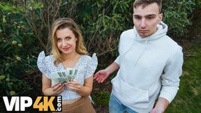 HUNT4K. Shy and Sly. Hot sex with Andrea &amp; Steve Q