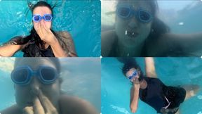 Holding my breath underwater