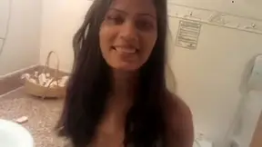 Cute Indian Darling stripping for me in a hotel room