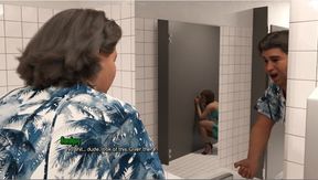 A Life Worth Living - Gameplay - Roleplay - Public Toilet Gloryhole Blowjob in Front of Husband
