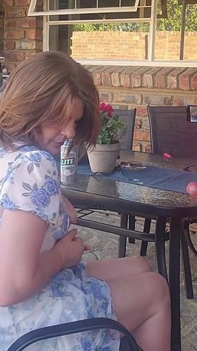 Mutual masturbation with my stepsis outdoors   Clip 1
