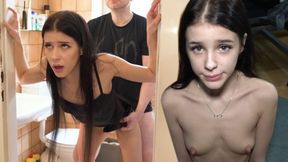 Tiny TIKTOK Babe Gets Rough Fucked Before The Party - Sophie Weber