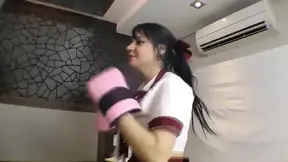 Alluring boxer gets her feet worshipped after a real fight