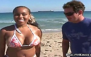 Busty amateur sucks Josh in hotel room