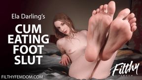 Kinky JOI: Ela Darling's Cum Eating Foot Slut