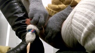 Foot and double fisting doll
