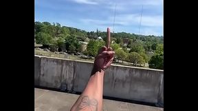 Big black thing gets wiggled