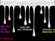 SISSY BALL SPANKING INTENSE HARD BALL BUSTING (AUDIO PORN)