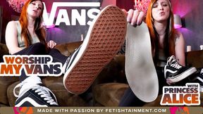 Lick my dusty Vans clean and you'll get a surprise ( Shoe Humiliation with Princess Alice ) - FULL HD wmv