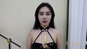 Sadi tied, gagged & blindfolded topless