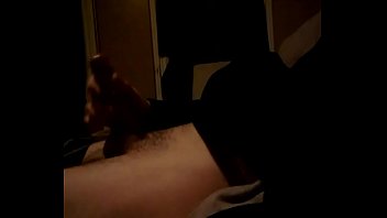 Jerking a hard cock