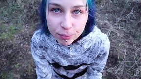 Fucked a singing girl in the woods by the road | Laruna Mave